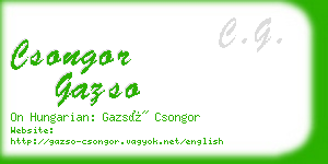 csongor gazso business card