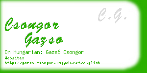 csongor gazso business card